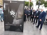 Un momento de la visita a la exposici&oacute;n.