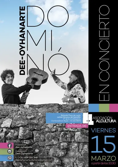 Cartel concierto Dee-Oyhanarte
