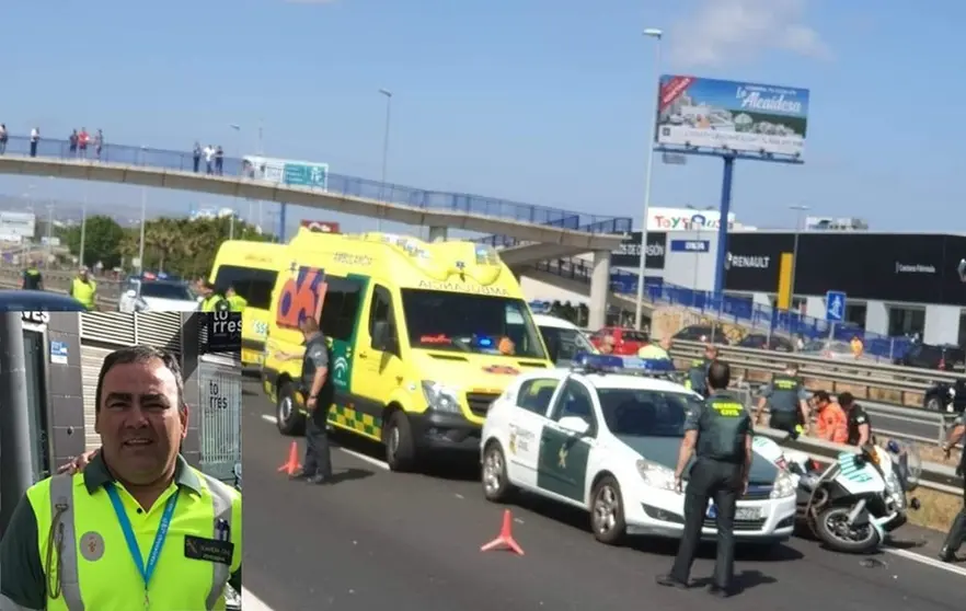 Fallece un Guardia Civil en un accidente en la A-7 a la altura de Los Barrios (C....diz)....Accidente en la A-7 con un Guardia Civil implicado....  (Foto de ARCHIVO)....30/05/2019