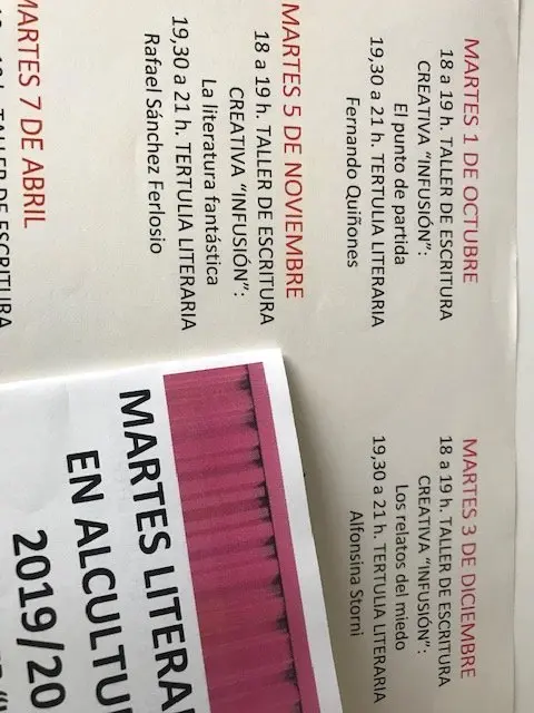 Foto 1 trimestre Tertulias Literarias 2019
