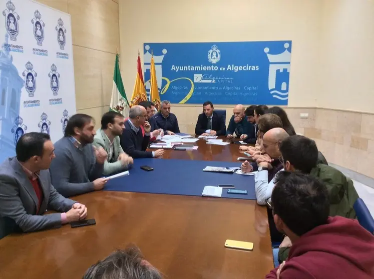Un instante de la reuni&oacute;n de la comisi&oacute;n de deportes.