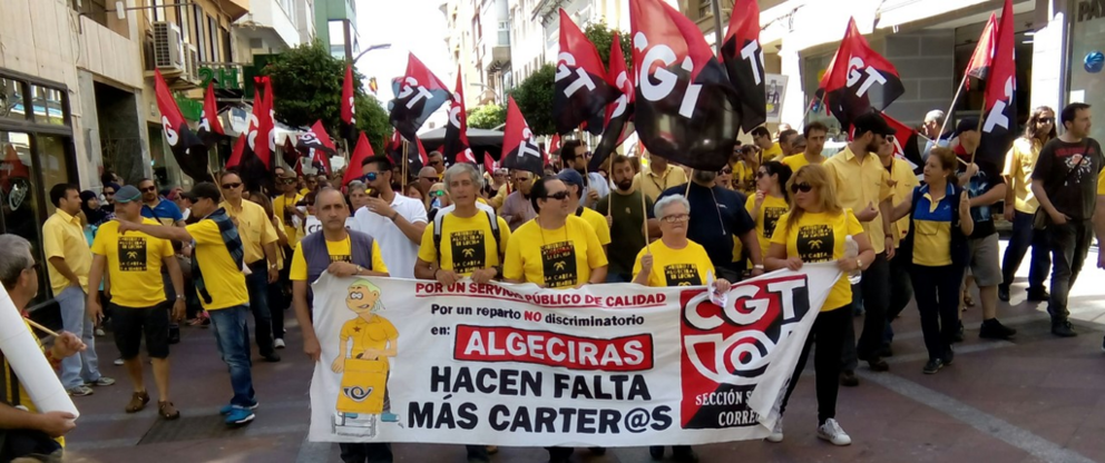 Una movilizaci&oacute;n de Correos.
