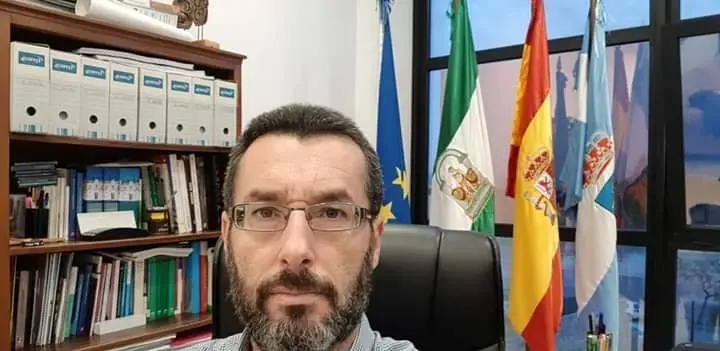Juan Franco, hoy en su despacho.