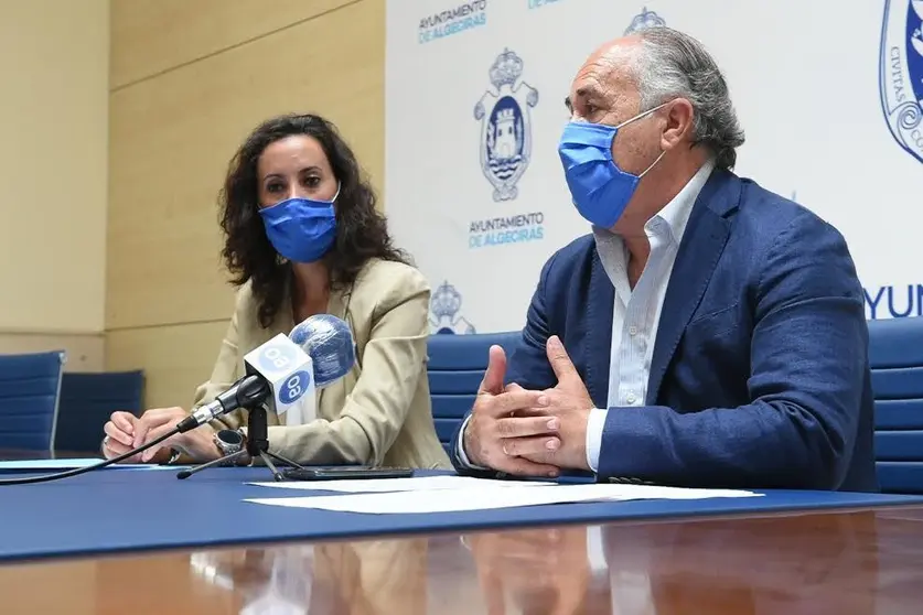Un momento del anuncio.
