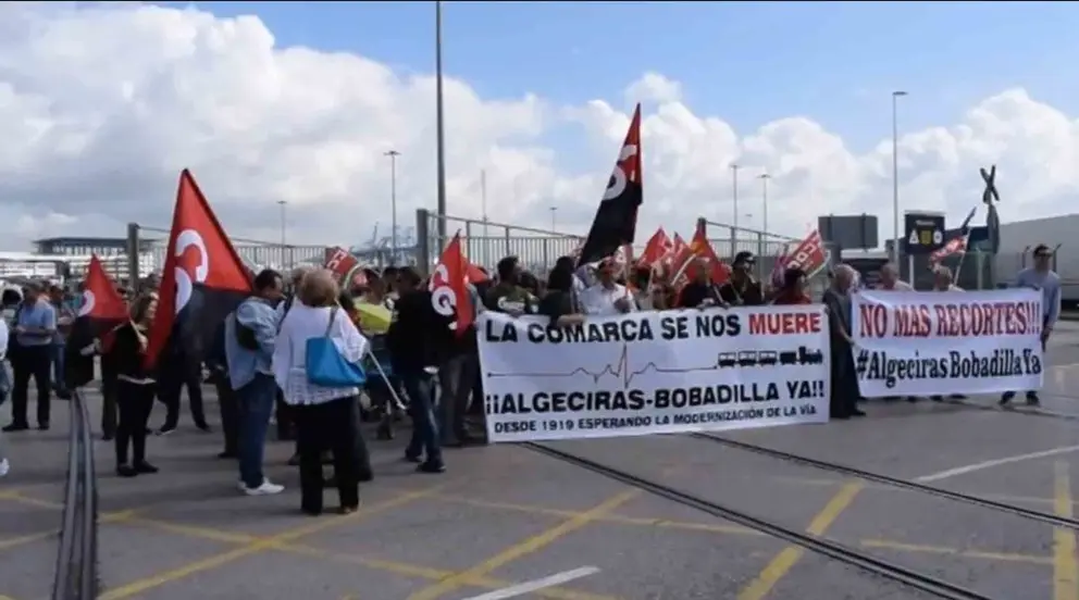 manifestaci&oacute;&ntilde;n tren