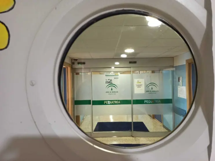 Un pasillo del hospital.