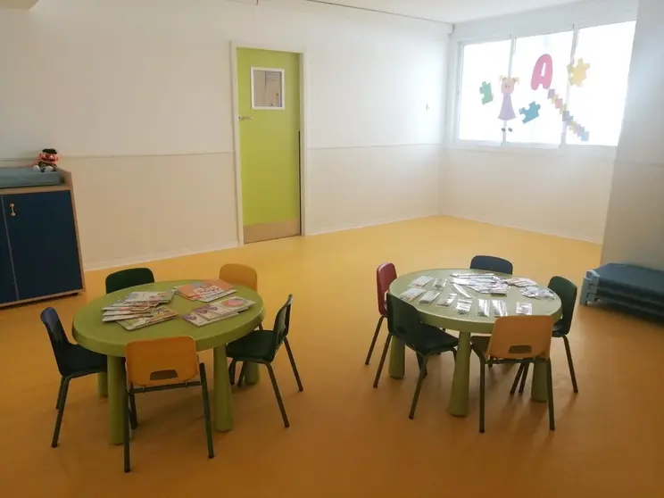 Interior de la guarder&iacute;a.