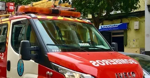 Un coche de Bomberos.