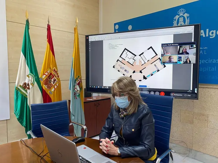 Pintor, durante la reuni&oacute;n.