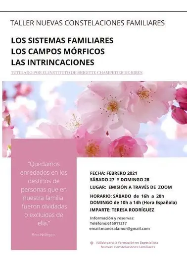 Cartel del taller.