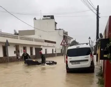 Rescate en Los Barrios.