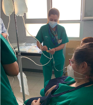 Profesionales sanitarios.
