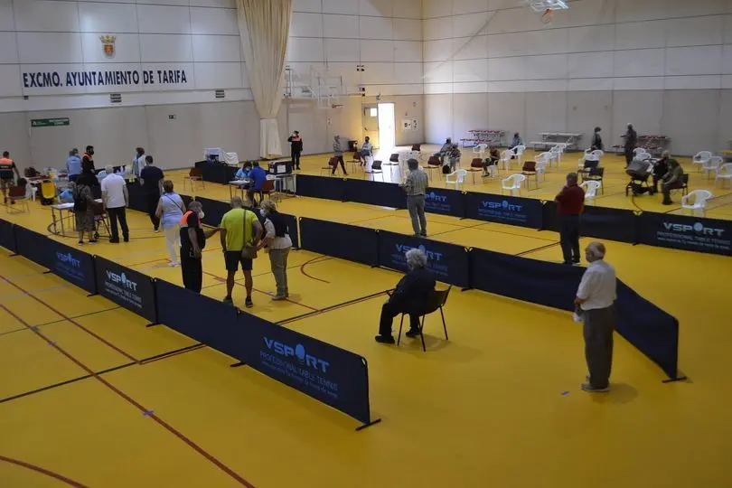 vacunaci&oacute;n en el pabell&oacute;n de tarifa