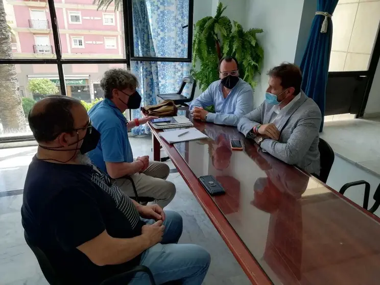 Un instante de la reuni&oacute;n.