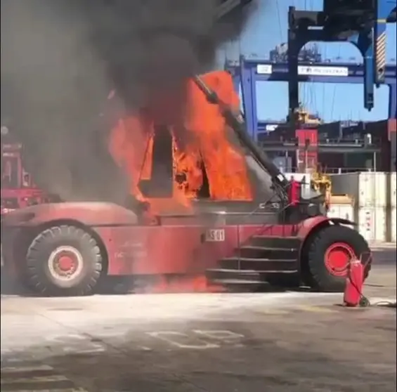 Imagen del incendio.