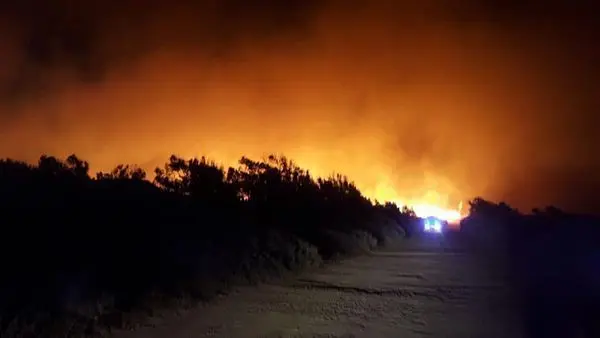 Imagen del incendio.
