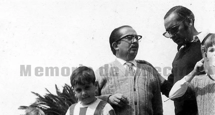 Ricardo Silva junto a Manuel Heredia en 1971