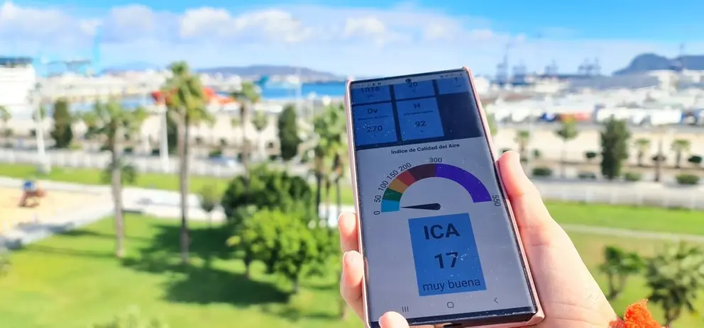 fotos datos calidad aire Puerto Algeciras