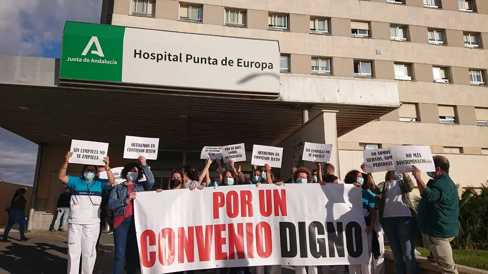 foto cgt convenio SACYR LIMPIEZA HOSPITALARIA