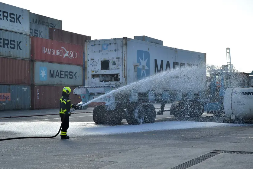 simulacro Bomberos diciembre 2021