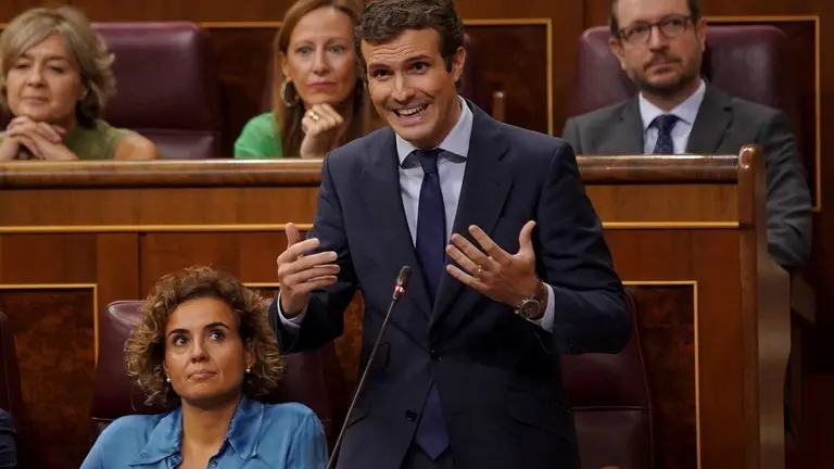 MADRID 12/09/2018  Pol&iacute;tica.  Pablo Casado, PP, durante el pkeno en el Congreso. FOTO de JOSE LUIS ROCA