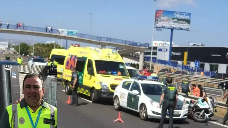 Fallece un Guardia Civil en un accidente en la A-7 a la altura de Los Barrios (C....diz)....Accidente en la A-7 con un Guardia Civil implicado....  (Foto de ARCHIVO)....30/05/2019