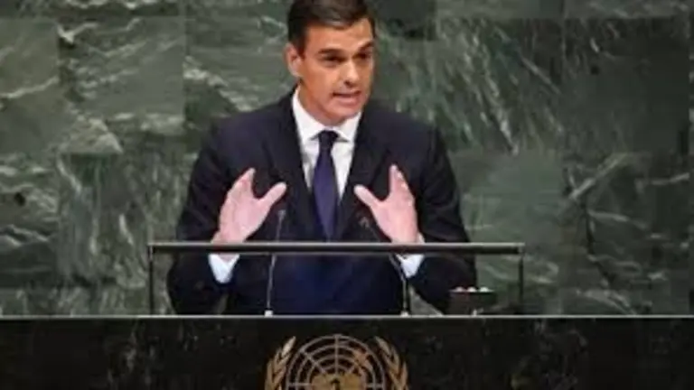 Pedro S&aacute;nchez en la ONU