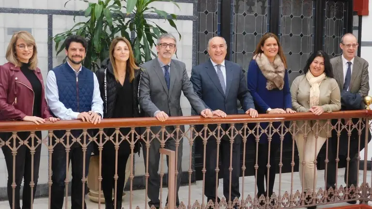 Imagen de la visita del rector.