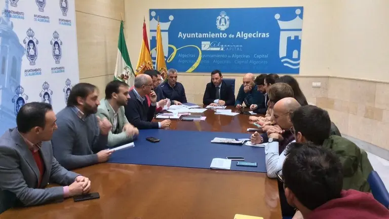 Un instante de la reuni&oacute;n de la comisi&oacute;n de deportes.