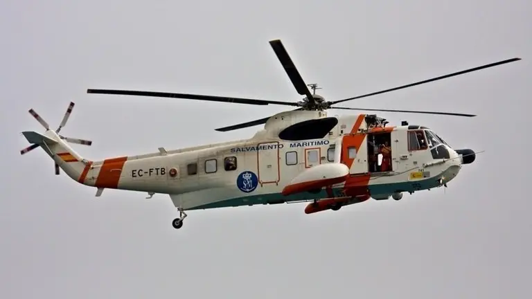 Un helic&oacute;ptero de Salvamento Mar&iacute;timo.