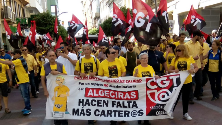 Una movilizaci&oacute;n de Correos.