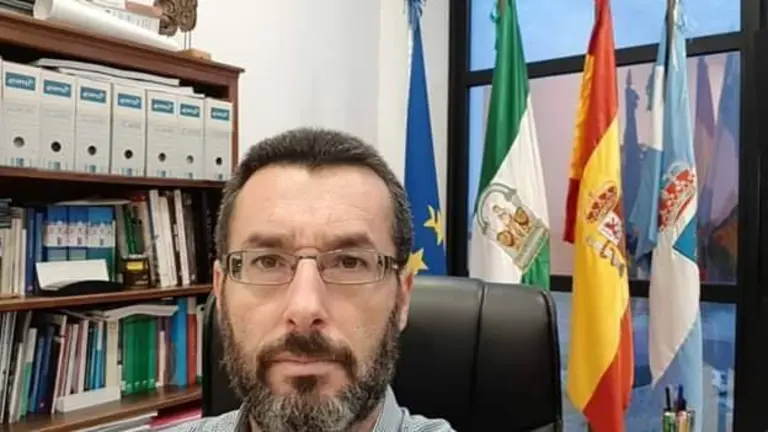 Juan Franco, hoy en su despacho.