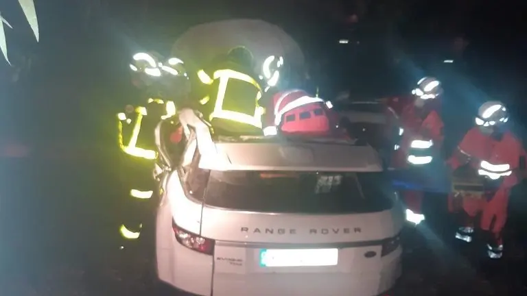Veh&iacute;culo accidentado.