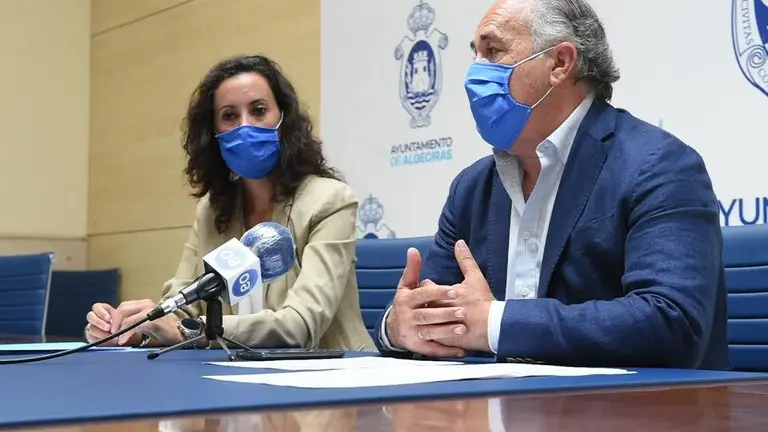 Un momento del anuncio.