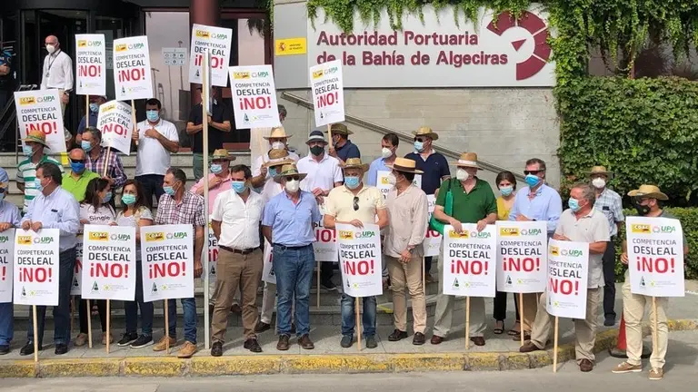 Movilizaci&oacute;n de agricultores.