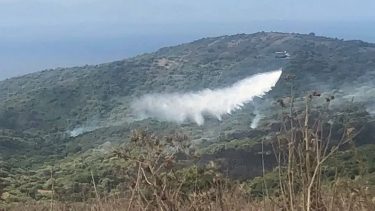 Incendio en el Cortijo La Hoya.