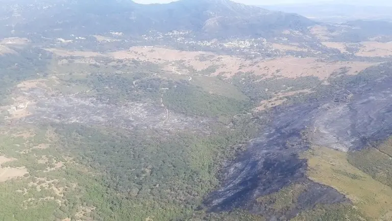 Imagen de la zona afectada.