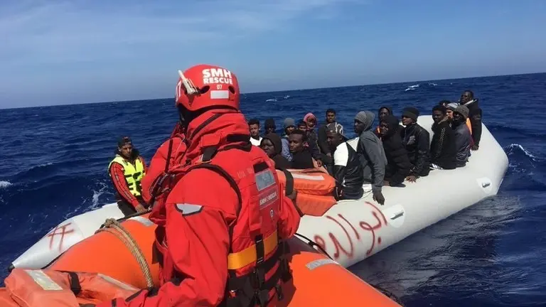 Rescate de una patera.