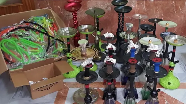 Cachimbas intervenidas.