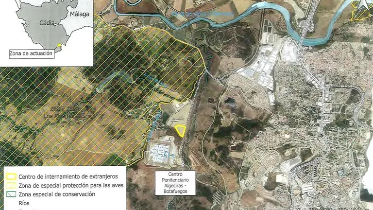 Planos de la zona de Botafuegos.