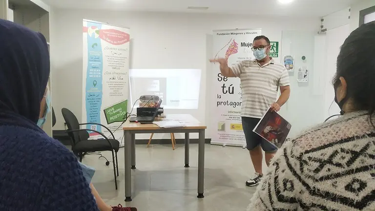 Un momento de la charla.