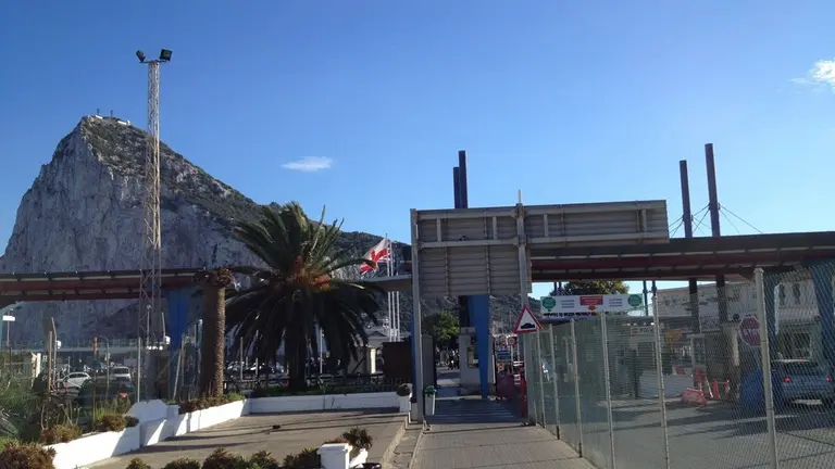 Frontera con Gibraltar, en imagen de archivo.