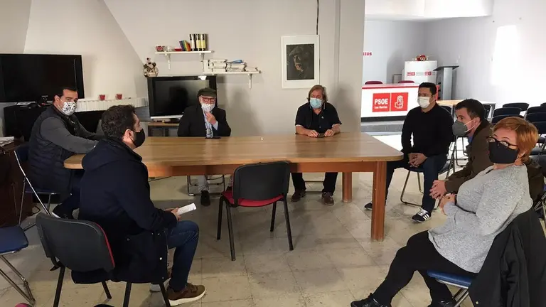 Un instante de la reuni&oacute;n.