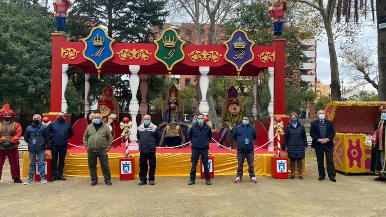 Los Reyes, en el parque.