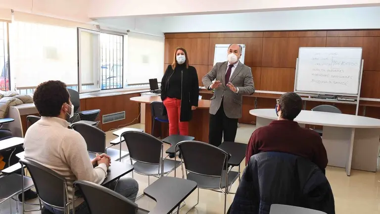 Landaluce, con las nuevas incorporaciones.