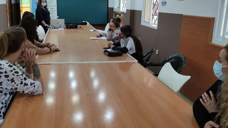 Un momento de la entrevista.