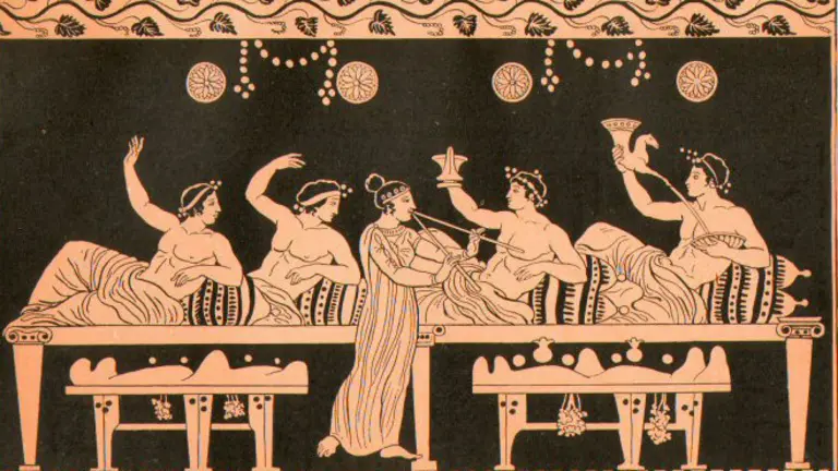 banquete en grecia