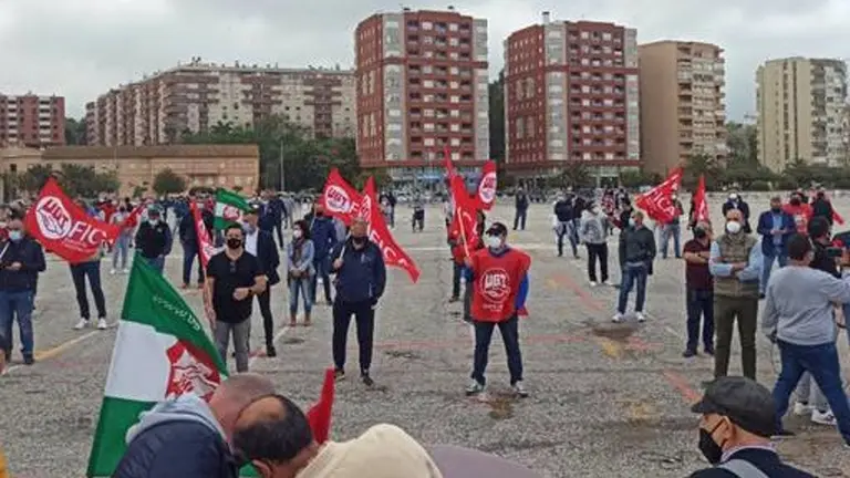 Un momento de la concentraci&oacute;n.
