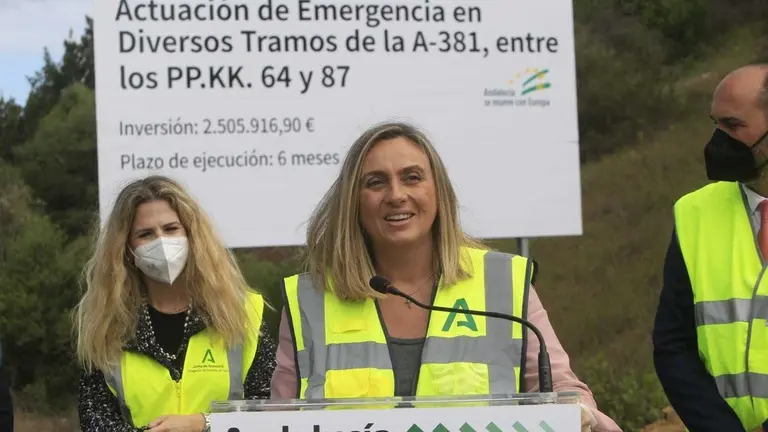 Carazo, durante la visita.