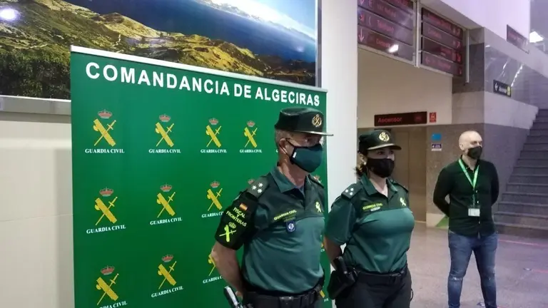 Presentaci&oacute;n de 'Puertos Seguros' por parte de la Guardia Civil en Algeciras.
